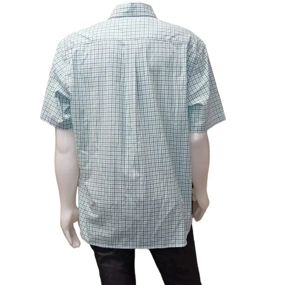 Dockers Standard Fit Button Down Plaid Short Sleeve Shirt  Size XL - Picture 2 of 7